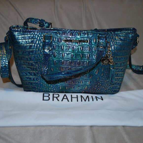 EUC Brahmin mini Asher In amethyst | eBay Brahmin Mini Asher in Dragon - EUC